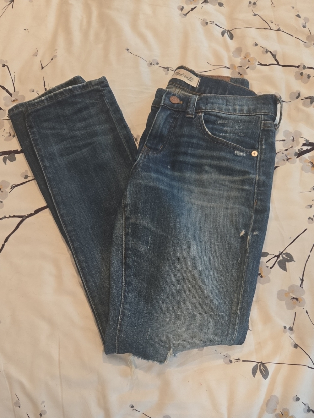 Madewell Vintage Wash Boyfriend Jeans in Blue